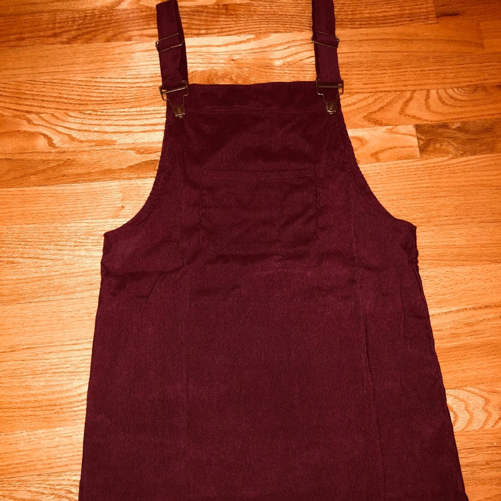 Burgundy Overall Dress